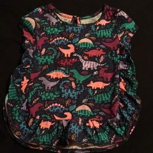 Dinosaur Shirt with Ruffles